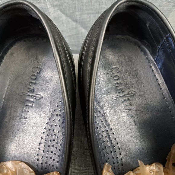 %Cole Haan Nike Air Leather Black Wingtip Oxford Dress Shoes 11.5M Men / D10 main image 4